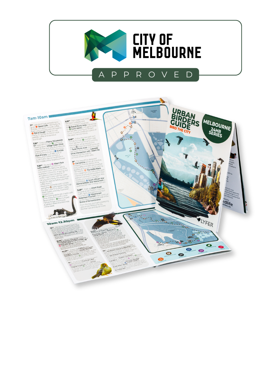 Urban Birders Guide: Bird the City – Melbourne - PRINTED