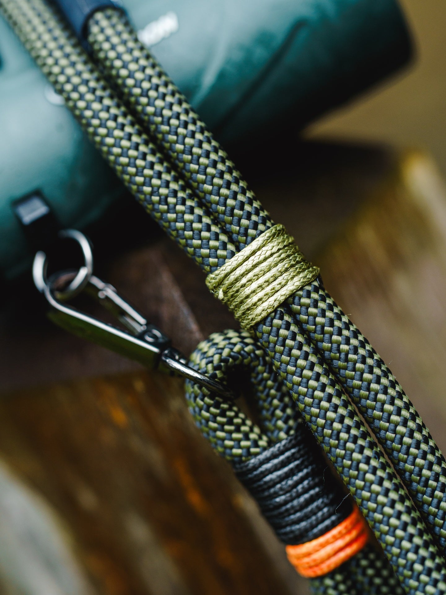 Detailed image of Lyfer original binocular straps out in nature while bird-watching.
