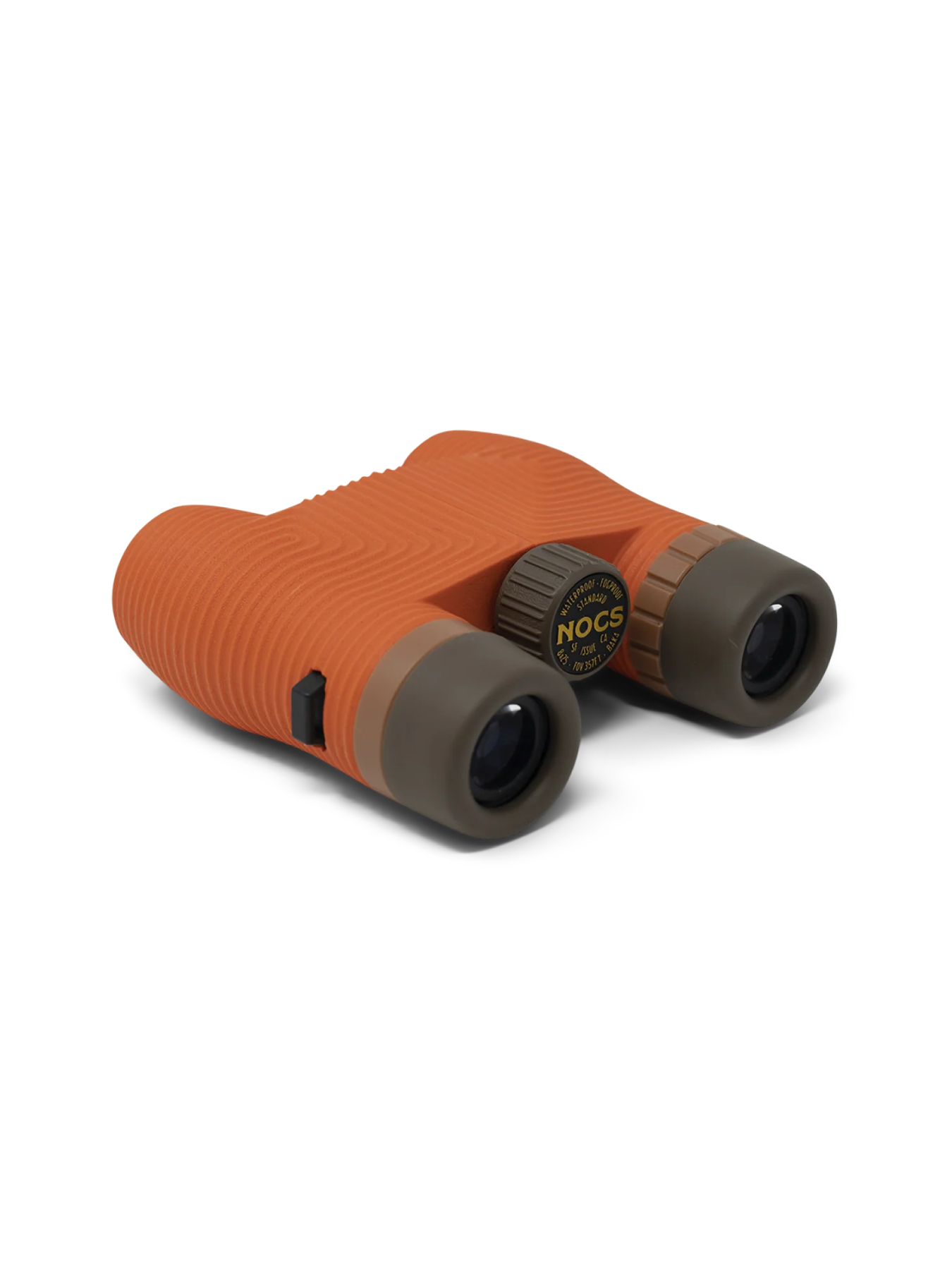 Image of Poppy Orange NOCS birding binoculars.