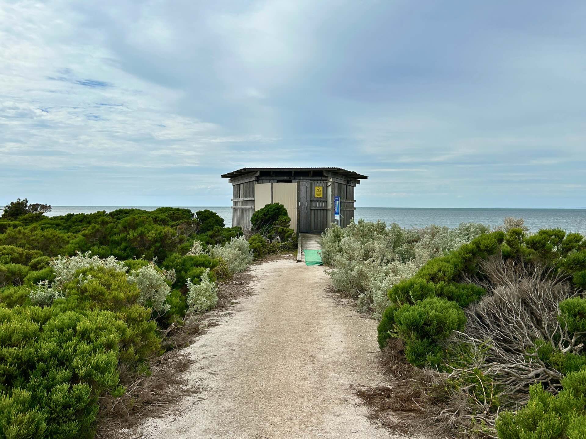 Bird Hide at the Western Treatment Plant, near the Victorian coast