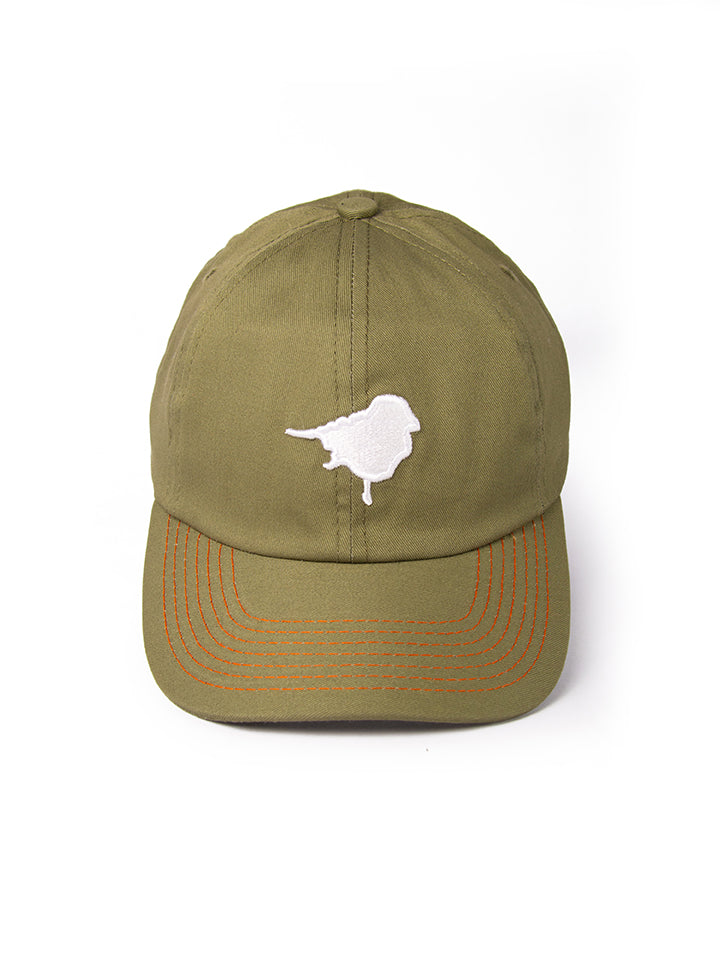 Front view of the Lyfer Birdmark 6-panel cap featuring the bold birdmark design logo