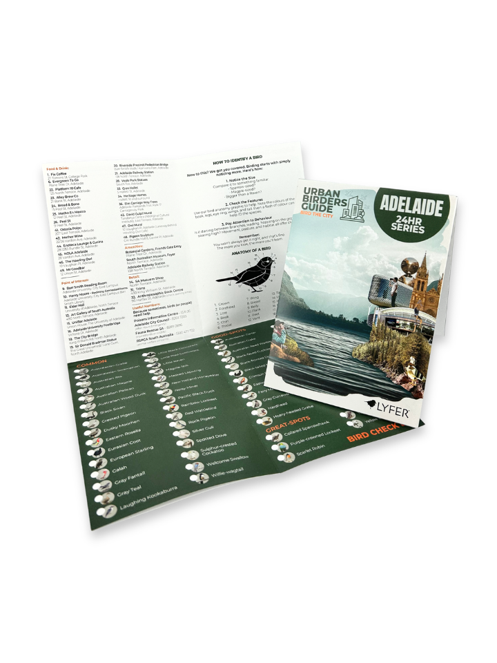 Urban Birders Guide – Bird the City: Adelaide (Printed Edition)