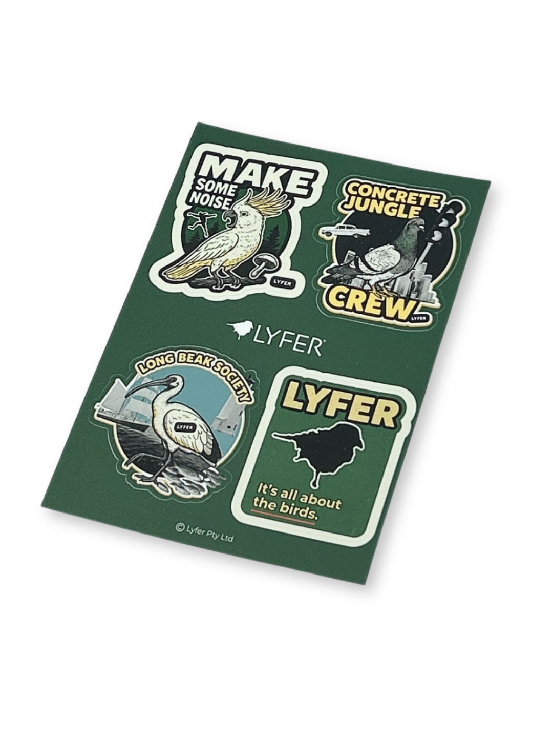 Urban Bird Sticker Set | Premium Vinyl Bird Stickers